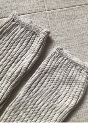 Митенки теплые, длинные перчатки без пальцев, гетры на руки.