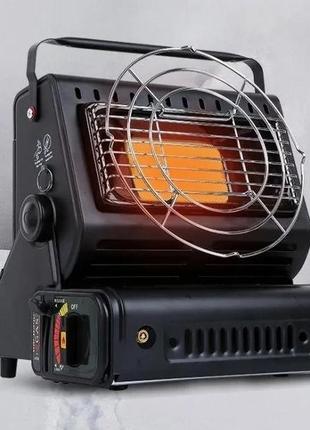 Обогреватель-плита газовая gas stove 2in1 heater с керамическим нагревателем