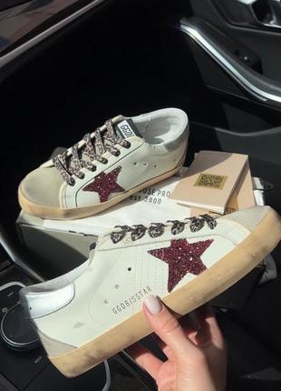 Голден гус суперстар кеды кожаные голдены golden Met supestar leather sneakers