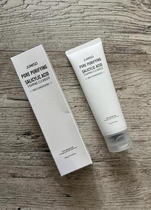 Очищувальна пінка для обличчя із саліциловою кислотою jumiso pore-purifying salicylic acid foaming cleanser