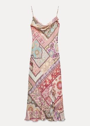 Платье женское с воланами zara new4 фото