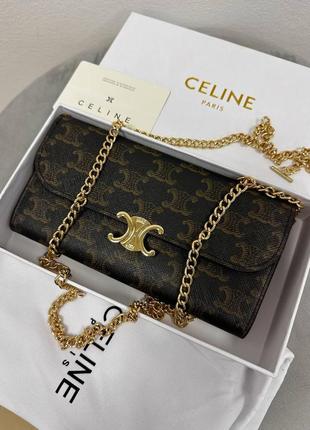Жіноча сумка celine коричнева