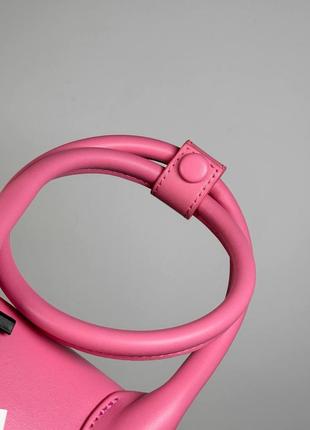 Женская сумка jacquemus premium розовая9 фото