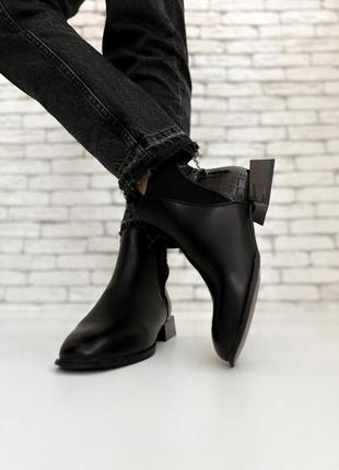 Нові демісезонні чорні челсі ботинки черевики7 фото