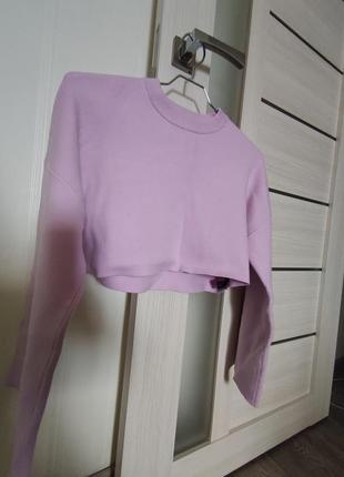 Кофточка zara сиреневого кольра, состояние новой вещи. размер s