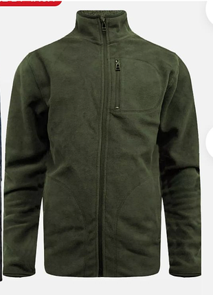 Теплая флисовая кофта толстовка ex-florence&fred original regular fit, на молнии polar outdoor. s/m