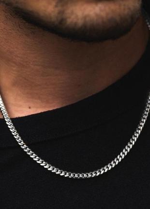 Металевий срібний ланцюжок із неіржавкої сталі