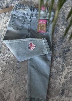 Кружевные джинсы для девочки на 18-24 месяца4 фото