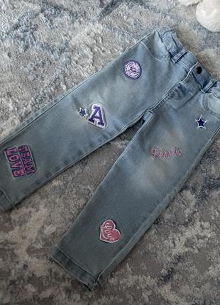 Кружевные джинсы для девочки на 18-24 месяца7 фото