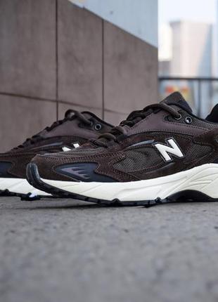 New balance 725 brown white  tu97521 фото