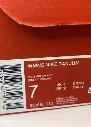 Новые оригинал кроссовки nike tanjun8 фото