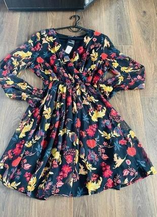🌸красивое платье 👗шифон🌸на запах