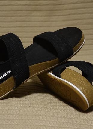 Деликатные комфортные черные замшевые босоножки timberland сша 39 р. ( 24,5 см.)