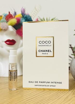 Оригинальный пробник парфюмированная вода chanel coco mademoiselle intense