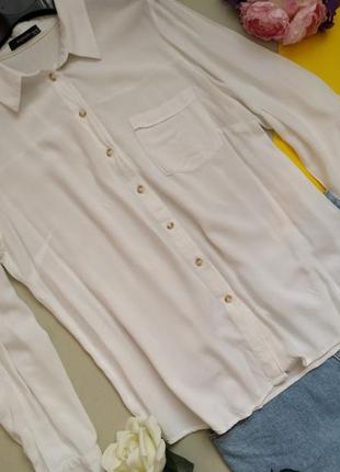 Біла базова сорочка оверсайз