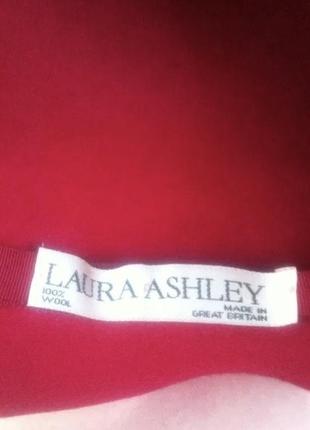 Стильная эффектная красная алая фетровая шляпа laura ashley оригинал5 фото