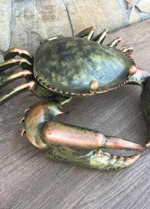 Кованая вручную пепельница-краб
