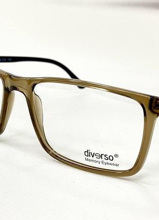 Гибкая оправа под установку линз унисекс прямоугольная пластиковая полупрозрачная с тоненькими дужками