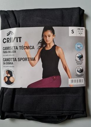 Женская бесшовная зональная спортивная майка crivit германия, xs/s/m/l