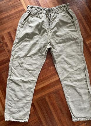 Нові лляні штани слоучі zara 40-42 іспанія 🇪🇸