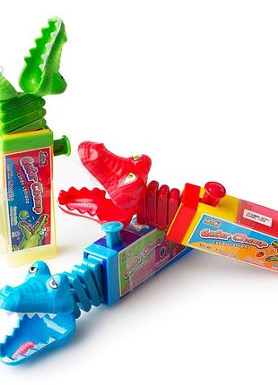 Игрушка с леденцом kidsmania gator chomp candy lollipop 17g