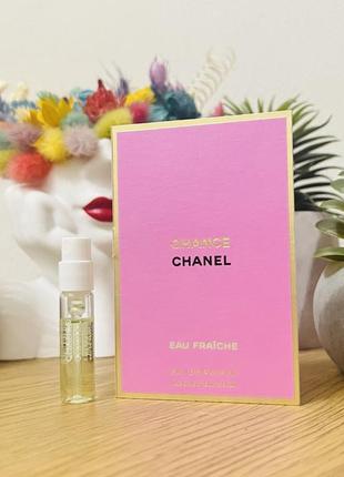 Оригинальный пробник парфюмированная вода chanel chance eau fraiche eau de parfum