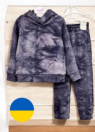 Тринитка без флісу преміум дитячий та підлітковий спортивний костюм зріст 98см-158см