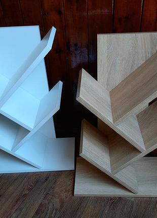 Полиця для книг "ялинка"