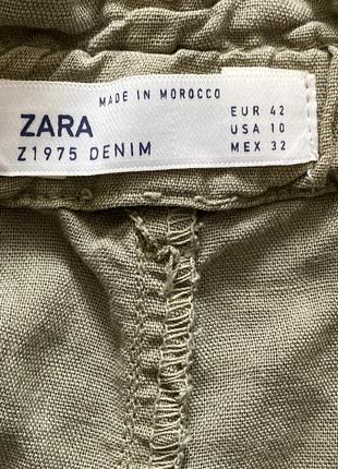 Нові лляні штани слоучі zara 40-42 іспанія 🇪🇸4 фото