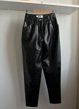Кожаные брюки msgm