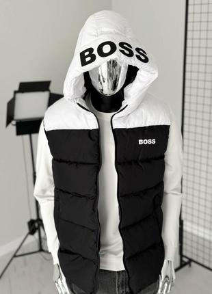 Чоловіча демісезонна осіння весняна жилетка безрукавка hugo boss2 фото