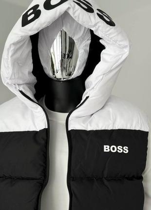 Чоловіча демісезонна осіння весняна жилетка безрукавка hugo boss5 фото