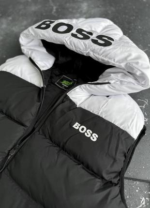 Чоловіча демісезонна осіння весняна жилетка безрукавка hugo boss9 фото