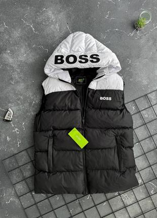 Чоловіча демісезонна осіння весняна жилетка безрукавка hugo boss7 фото
