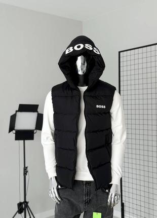 Чоловіча демісезонна осіння весняна жилетка безрукавка hugo boss