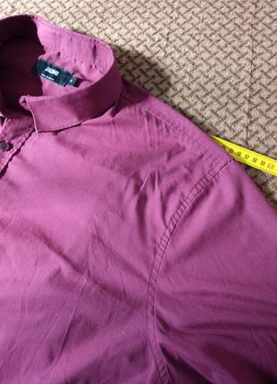 ‼️батал‼️ мужская одежда/ рубашка большого размера ❤️ 62/64/7xl размер, пог 72 см, бордо, баклажан7 фото