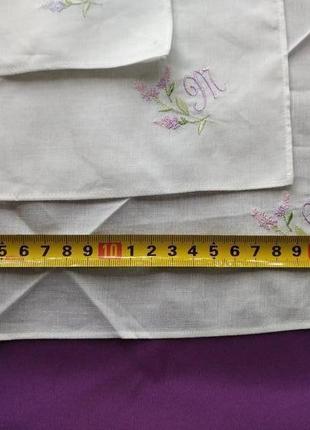 Набір носових хусточок з монограмою