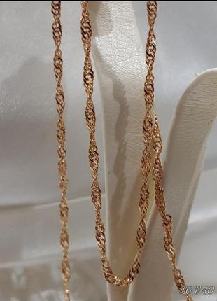 Очень красивая позолоченная цепочка, плетение сингапур💛💛💛