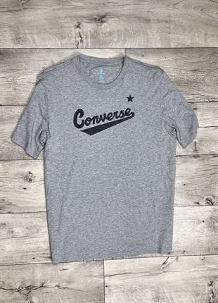 Converse футболка оригинал l размер конверс серая