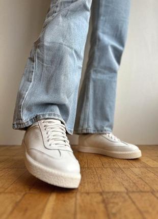 Новые белые кожаные кеды кроссовки7 фото