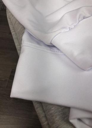 Белое укороченное зип-худи / белое укороченное зип-худи4 фото