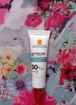 La roche-posay anthelios oil correct сонцезахисний корегуючий гель-крем для догляду за проблемною шкірою обличчя