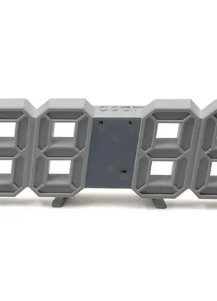 Электронные led часы с будильником и термометром цифры зеленые или синие