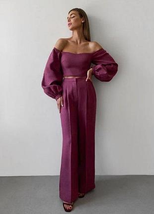 Костюм з льону. індивідуальне пошиття