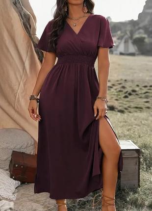 Плаття жіноче, колір бургундія (58р)