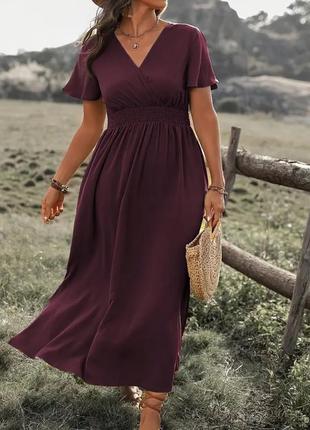 Плаття жіноче, колір бургундія (58р)