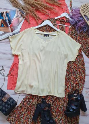 Натуральная лимонная футболка блуза жатка6 фото