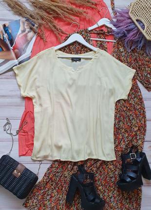 Натуральная лимонная футболка блуза жатка4 фото