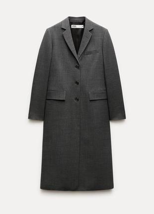 Нове пальто zara ( в складі - 55% шерсті ) розмір xs, s, m
