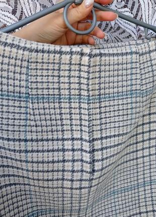 Теплая юбка в клетку 4